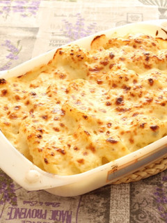 Una foto de Verduras Gratinadas con queso gorgonzola