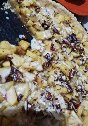 Una foto de Tarta de manzana con nuez