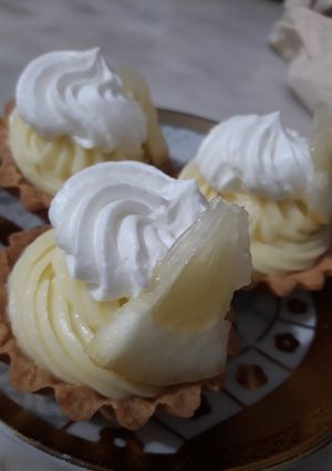 صورة لوصفة تارتولات بكريمة الليمون 🍋 ساهلة وبنة رائعة ❤