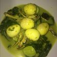 Gulai daun singkong telur puyuh