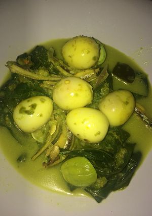 Foto resep Gulai daun singkong telur puyuh