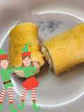Arrolladitos de crema festivos