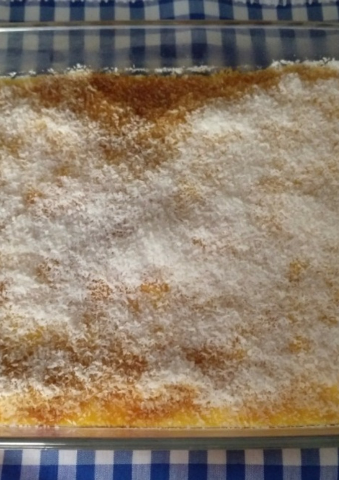 Una foto de Flan de coco