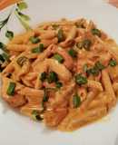 Pasta and Chicken in Creamy Chipotle Sauce