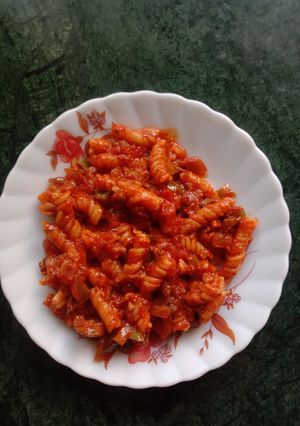A picture of Red Sauce Pasta.