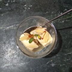 Badaam Ice Cream using biscuits A picture of Badaam Ice Cream using biscuits.