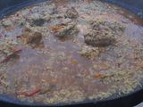 Arroz con pollo al disco