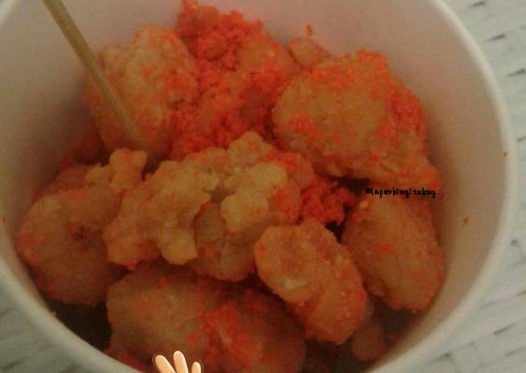 Chicken Popcorn Ala Street Food / Cemilan Chicken Popcorn varian Balado & jagung bakar