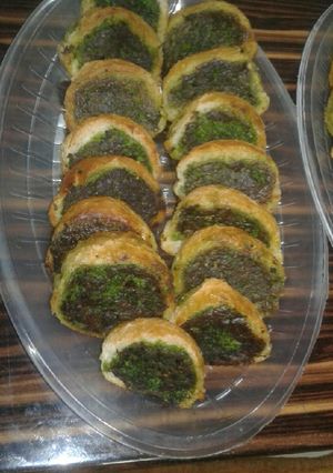 عکسی از دستور کوکو سبزی رولتی