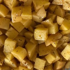 A picture of Grilled or Baked potato squares.