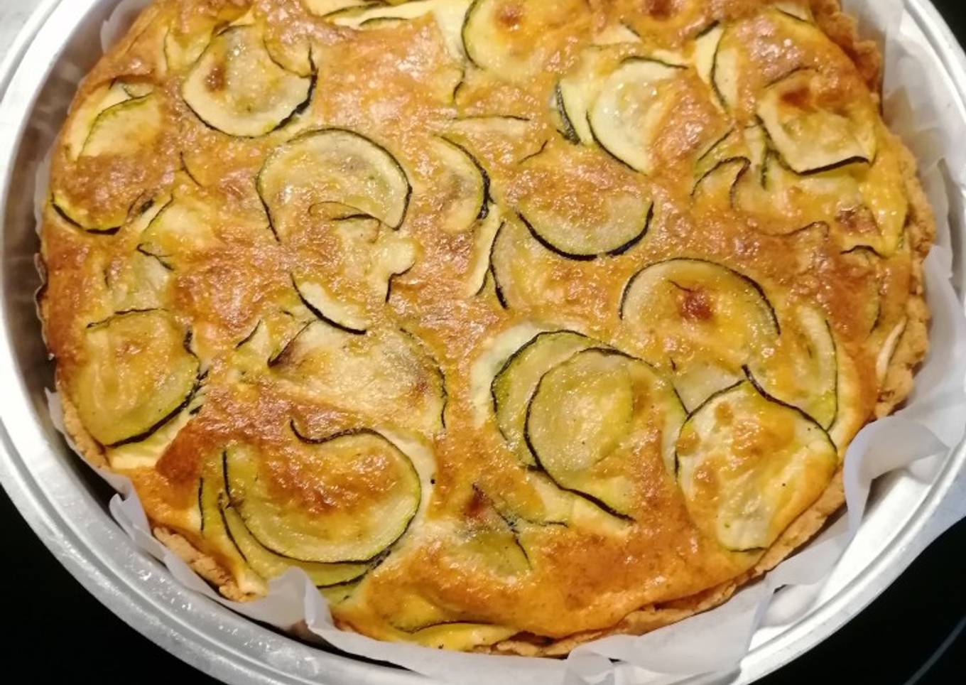 314. Tarta rústica de calabacín vegetariana