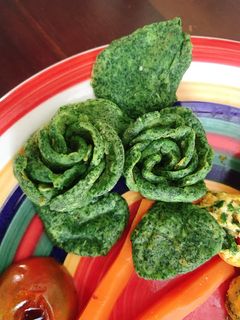 Hình của món Pancake cải kale - Ăn dặm cùng con.