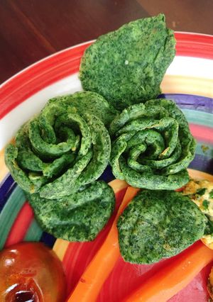 Hình của món Pancake cải kale - Ăn dặm cùng con.