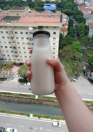 Hình của món Sữa hạt hạnh nhân và óc chó.