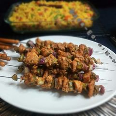 Chicken kebab A picture of Chicken kebab.