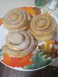 Gingerbread Stuffed Pumpkin Rolls