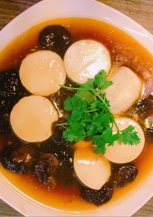 Hình của món Đậu Nhật sốt nấm.