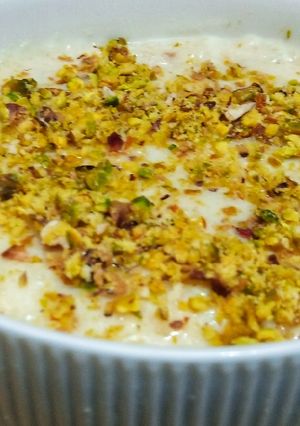 A picture of Khoya kheer.