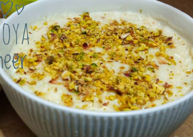 Steps to Make Perfect Khoya kheer