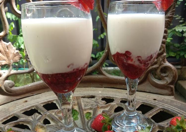 Resep Korean Strawberry Milk Anti Gagal