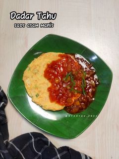 Foto resep Dadar tahu saos asam manis