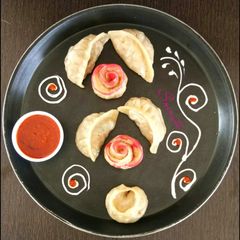 A picture of Veg momos.