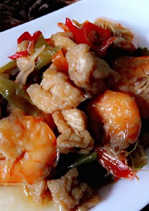 Foto resep Oseng buncis udang tahu