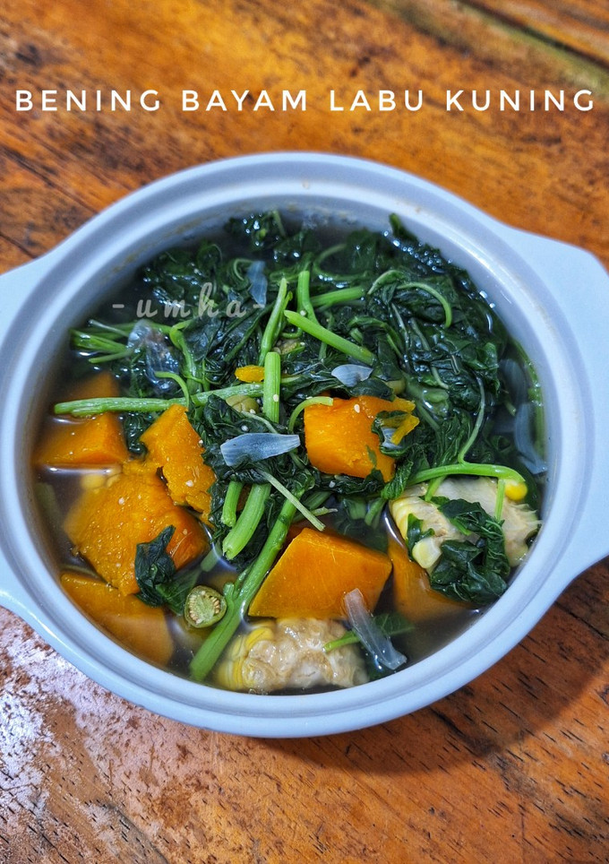 Foto resep Bening Bayam Labu Kuning