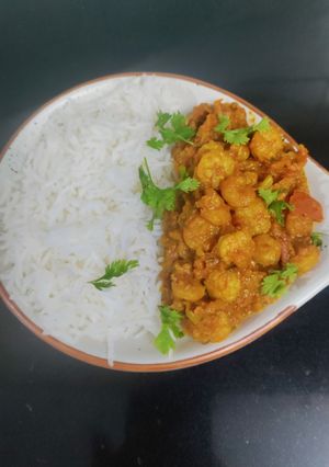 A picture of Masala Shrimp.