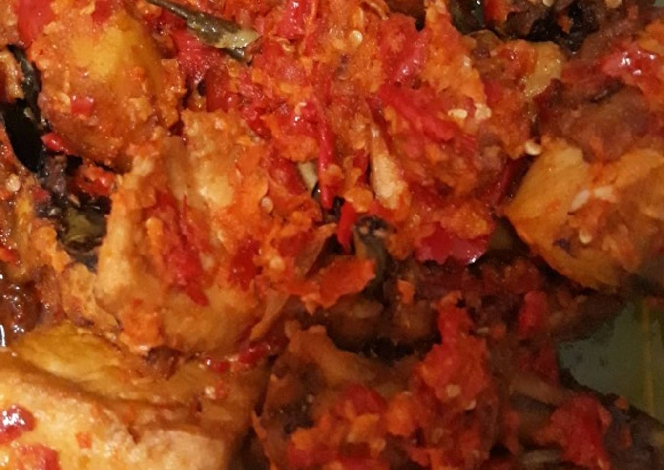 Ayam rica campur tahu