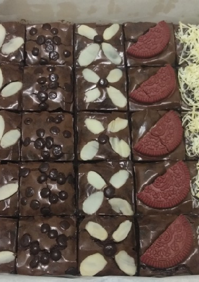 Foto resep Shiny fudge brownies