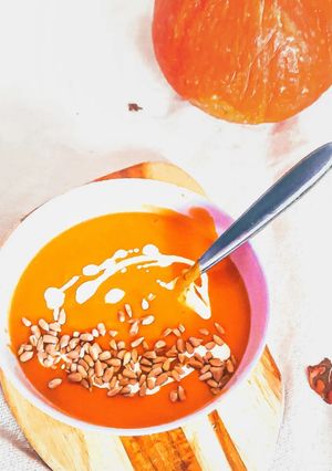 Une photo de Velouté de potimarron