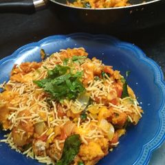 Bread upma A picture of Bread upma.