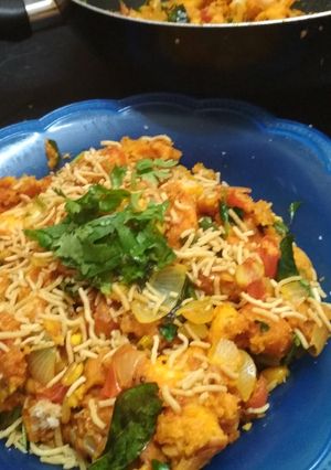 A picture of Bread upma.