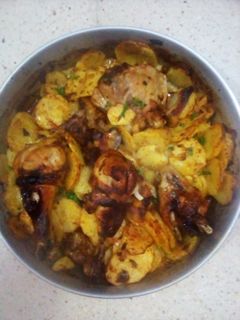 صورة لوصفة بطاطا كوشة بالدجاج 🐓🐓