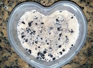 Una foto de Helado casero de cookies & cream