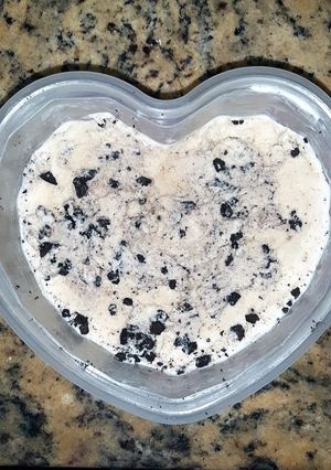 Una foto de Helado casero de cookies & cream