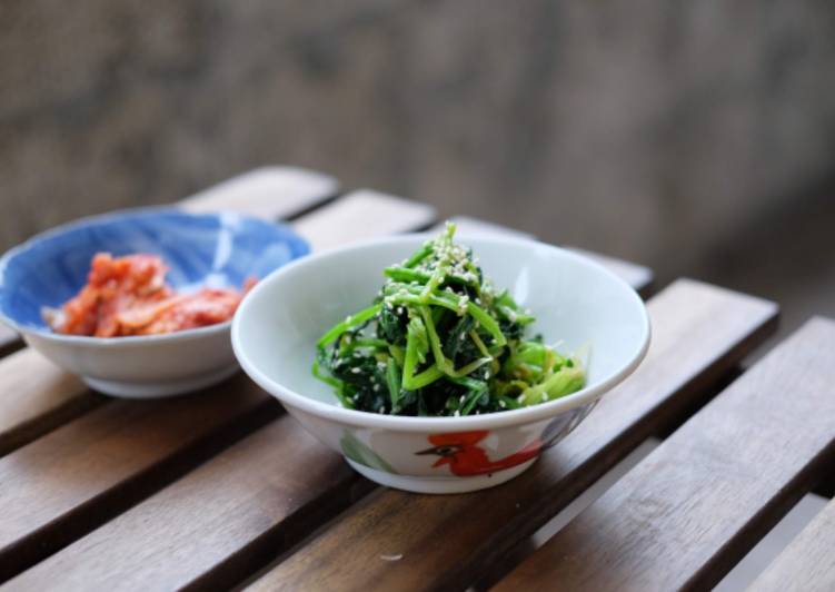 Step-by-Step Guide to Make Quick Korean spinach salad