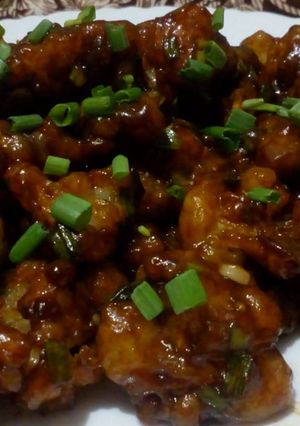 A picture of Cauliflower Manchurian.