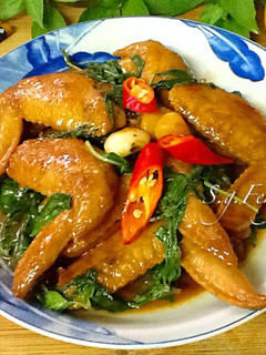 醬燒塔香雞翅 的食譜成品照片