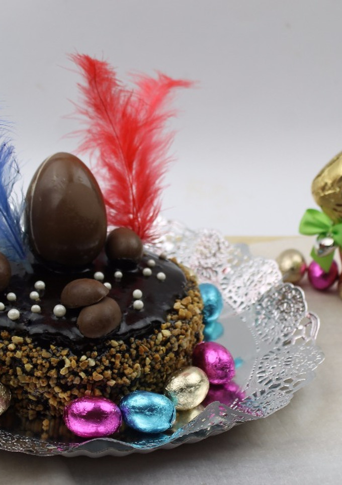 Una foto de Mona de Pascua de chocolate