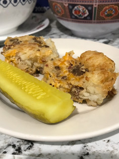 A picture of Bacon Cheeseburger Tater Tot Casserole.