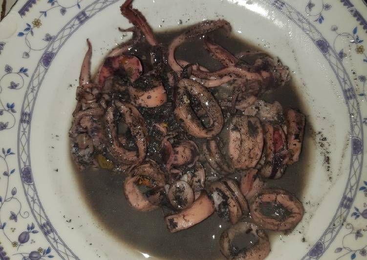 Resep HITAM-HITAM KUAH CUMI !! Anti Gagal