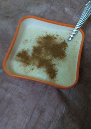 صورة لوصفة رز بلبن😆😘
