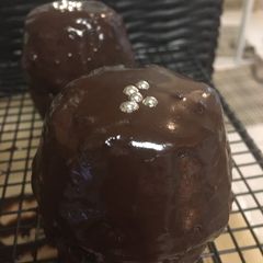 BC SOUR CREAM CHOCOLATE CAKE WITH LOCAL STRAWBERRY PRESERVES & CHOCOLATE GANACHE A picture of BC SOUR CREAM CHOCOLATE CAKE WITH LOCAL STRAWBERRY PRESERVES & CHOCOLATE GANACHE.