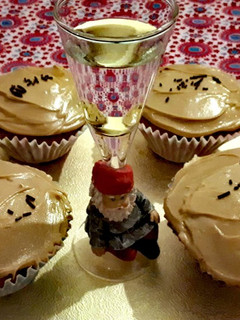 Una foto de Cupcakes de zanahoria y nueces