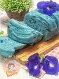 Roti Kukus Tea Telang (Blue Steamed Bread)