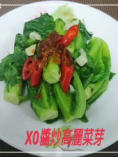 X0醬炒高麗菜芽(簡單料理) 的食譜成品照片