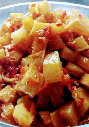 Foto resep Balado Kentang Teri Medan