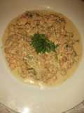 Camarones en crema